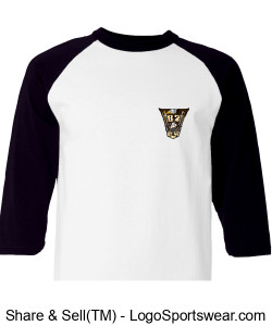 3/4 Baseball Shirt with Class Crest (Personalize) Design Zoom